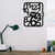 Wallity Zidni sat 48x48cm Crni