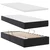 Krevet s od storage s madracem Crna 90 x 190 cm Lažna koža