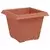 Saksije za biljke 24 pcs Crvena cigla 33 x 33 x 26 cm Plastika