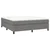 Vidaxl Box spring postelja z vzmetnico temno siva 160x200 cm blago