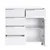 Hanah Home Komoda 85x81x44cm Bela