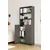 Hanah Home polica za knjige Bili5 Shelf 2 Lid, 80 cm, antracit