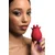 Bloomgasm The Rose Fondle 10X Massaging Rose Silicone Clit Stimulator Red