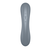 Vibrator in zračni stimulator SATISFYER CURVE TRINITY 1, Siva