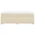 Vidaxl Box spring postelja z vzmetnico krem 140x200 cm blago