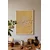 WallXpert uramljena slika 115224, jato ptica ispred svetlog sunca na oker pozadini, 50 x 70 cm, beli ram
