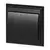 Podometno enopolno stikalo Luna, 10A, 250V, WP-1L, črno