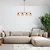 Opviq Luster Benek-15-14443, 80x15x80cm, IP20, Zlatno-roze boje