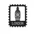 Wallity Zidna dekoracija London Stamp, Crna