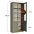 Hanah Home višenamenski ormarić Lisa 1600-228, 80 cm, zeleni