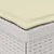 Dvosjedni vrtni sofa s jastucima u ratan izgledu PP Bijela