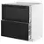 METOD / MAXIMERA Pod.element, 2fronta/2vis.fioke, bela/Lerhyttan crno bajcovano, 80x60 cm