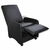 VIDAXL zložljivi fotelj (umetno usnje), črn