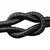 DUDAO 3-v-1 kabel 60 W USB-A – MicroUSB – USB-C – iPhone Lightning, 1,2 m – črn