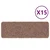 Podloge protiv klizanja za stepenice 15 pcs Smeđa 60 x 25 cm PP