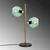 Opviq Stona lampa Benek-15-14565, 36x18x58 cm, IP20, Zlatno-zelene boje