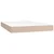 Krevet box spring madrac LED cappuccino 140x190cm umjetna koža