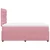 Vidaxl Box spring postelja z vzmetnico roza 120x190 cm žamet