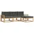 Set vanjskih sofa s jastukom 4 pcs Bijela i antracit Poliester