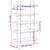 Regal za knjige s 5 razina boja hrasta 100x33x180,5 cm drveni