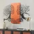Murmure des Feuilles -1 - Red, Black RedBlack Decorative Wooden Wall Accessory