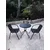 eoshop Vrtna garnitura ratan videz: miza 60 cm + 2 stola, rjava (kov/plastika)