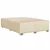 Vidaxl Box spring postelja z vzmetnico krem 140x190 cm blago
