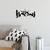 Wallity Zidna dekoracija Wiew, 60 x 26 cm, Crna