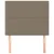 Uzglavlje boje taupe 90x5x118/128 cm tkanina