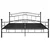 Okvir za krevet crni metalni 180 x 200 cm