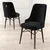 Hanah Home Set stolica Pare, 46x94x46 cm, 4 komada, Braon-crne