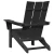 Vrtna stolica 2 pcs Crna 80.5 x 74.5 x 92 cm Polietilen