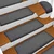 Prostirke za stepenice 30 kom 65x21x4 cm tamno sive pravokutne rubove