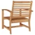 Stolica 2 Komad Smeđa 65 x 60 x 76,5 cm Čvrsto teak drvo