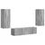 Set TV komoda Zidne 2 pcs Siva Sonoma Konstruirano drvo