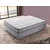 Hanah Home Bračni krevet sa prostorom za odlaganje Silver 140x38x190cm Crni
