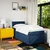 Vidaxl Box spring postelja z vzmetnico modra 90x200 cm blago