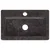 Zidni umivaonik crni 38 x 24 x 6,5 cm mramorni
