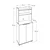 Hanah Home Komoda 73x172x36cm Bela