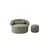 Atelier del Sofa Set fotelja i tabure Tabure Pufi, 114x93x122cm, Bež