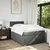 Vidaxl Box spring postelja z vzmetnico temno siva 120x200 cm blago