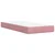 vidaXL Box spring postelja z vzmetnico roza 90x200 cm žamet