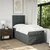 Vidaxl Box spring postelja z vzmetnico temno siva 100x200 cm blago