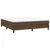 Vidaxl Box spring postelja z vzmetnico temno rjava 180x200 cm blago