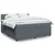 Vidaxl Box spring postelja z vzmetnico temno siva 180x200 cm žamet