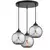 Brilagi - Luster na sajli 3xE27/60W/230V crna/dimljena siva