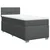 VIDAXL Box spring postelja z vzmetnico temno siva 100x200 cm blago