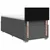 vidaXL Postelja boxspring z vzmetnico Temno siva 90 x 190 cm Blago