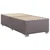 Vidaxl Box spring postelja z vzmetnico siva 80x200 cm umetno usnje