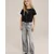 WE Fashion Majica temno modra/črna
